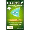 Picture of Nicorette Fruitfusion 2mg Sugar Free Nicotine Gum 105s