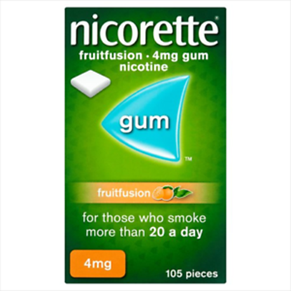 Picture of Nicorette Gum Fruit Fusion 4Mg Pack Of 105