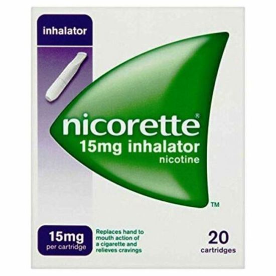 Picture of Nicorette Inhalator 15 mg, 20 Cartridges