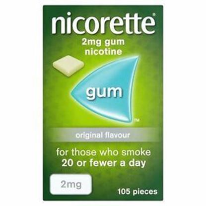 Picture of Nicorette Low Strength Nicotne Gum 2Mg Original Flavour 105 pieces