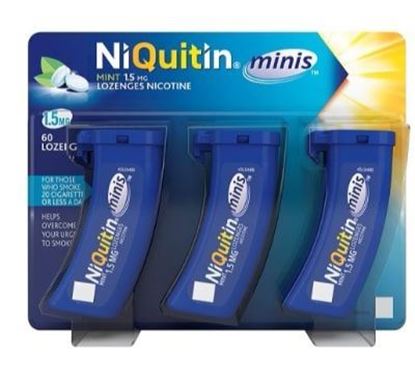 Picture of NiQuitin Minis Mint 60 Lozenges 1.5mg