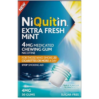 Picture of NiQuitin Extra Fresh Mint 4mg Gum 30 pieces
