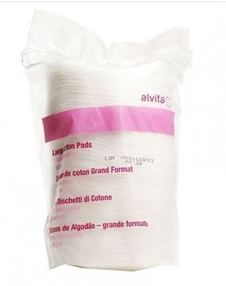 Picture of Alvita Large Cotton Pads 100% Pure Cotton 50 Pads