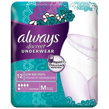 Picture of Always Discreet Medium Incontinence Pants - Pack of 12