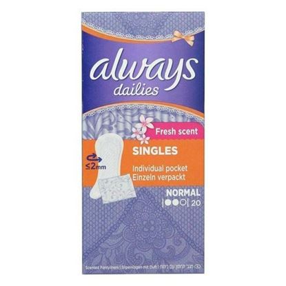 Picture of Always incontinence range liners fresh wrapped 20 pack
