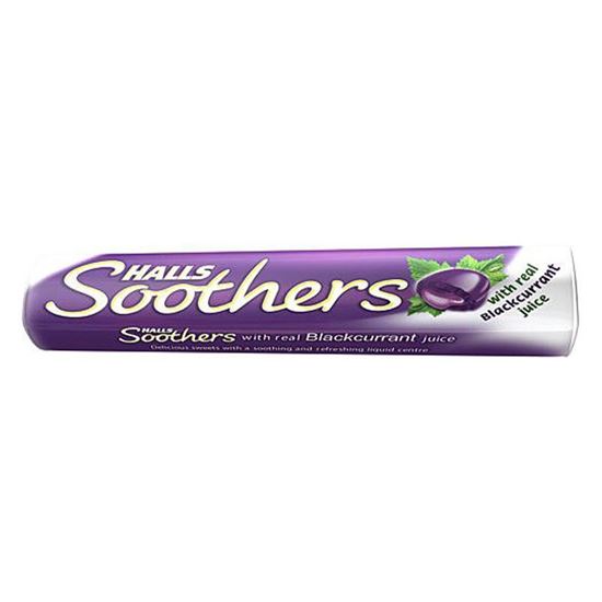 Picture of Halls Soothers Lozenges Blackcurrant 10