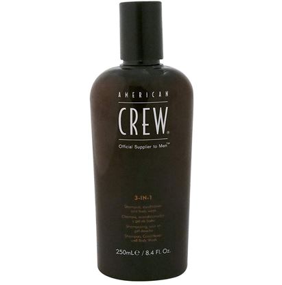 Picture of AMERICAN CREW 3 IN 1 SHAMPOO,CONDITIONER & BODY WASH 250 ML