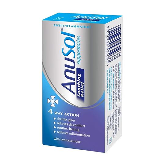 Picture of Anusol Soothing Relief Suppositories 12