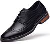 Picture of Men's Wingtip Dress Shoes Formal Oxfords 06 black