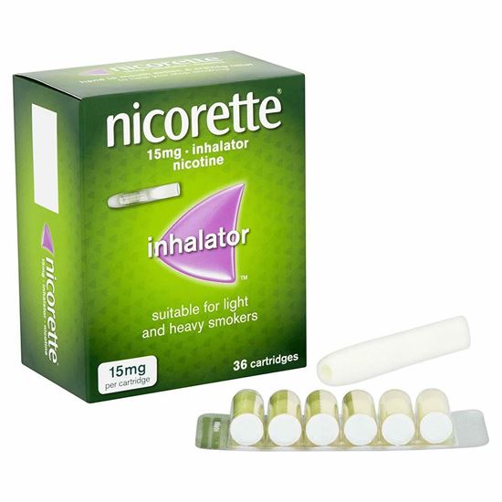 Picture of Nicorette Inhalator Nicotne 15 mg 36 Cartridges
