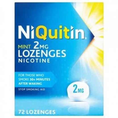 Picture of NiQuitin Mint 2mg Lozenges Nicotine 72 Lozenges