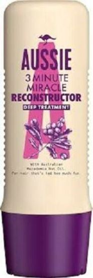 Picture of Aussie 3 Minute Miracle Reconstructor Deep Conditioning For Damaged Hair 250 ml