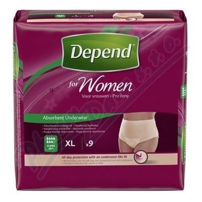 Picture of Depend Comfort Protect Incontinence Pants for Women, Extra-Large - 9 Pants