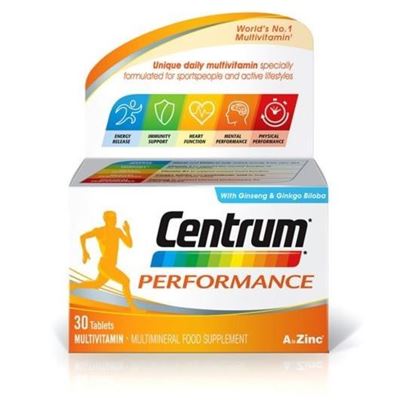 Picture of Centrum Performance Multivitamin & Minerals Plus Ginseng & Ginkgo Biloba Supplement 30 Tablets